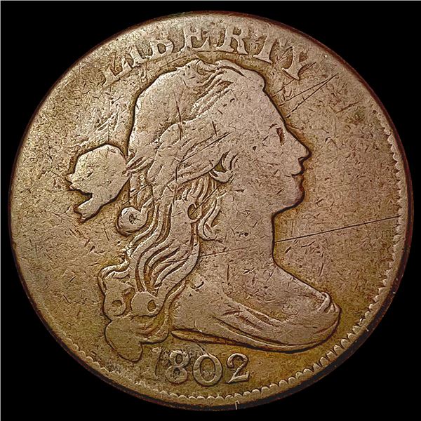 1802 Draped Bust Large Cent NICELY CIRCULATED