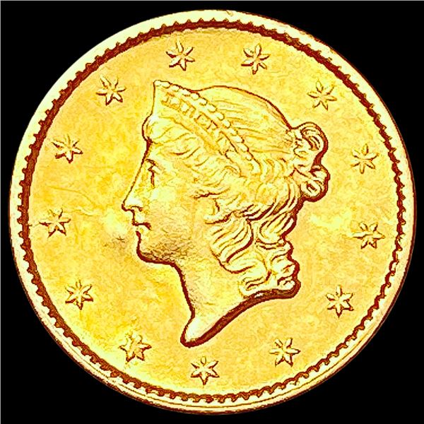 1853 Rare Gold Dollar CHOICE AU