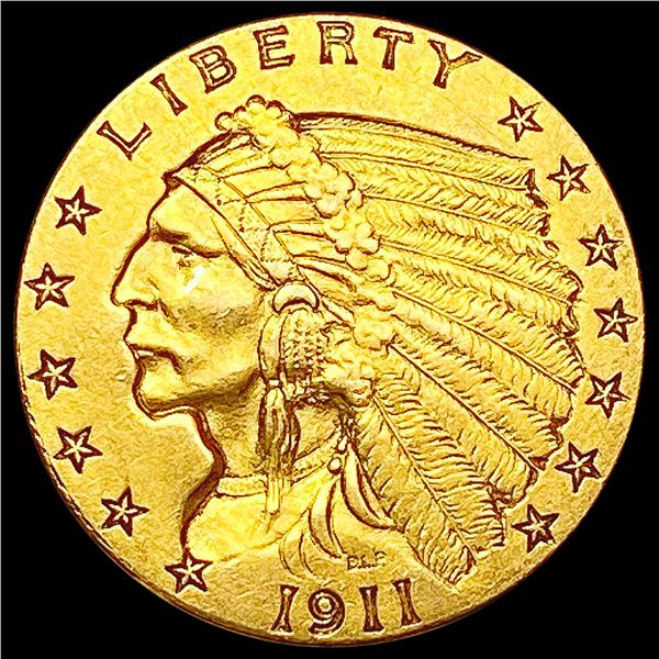 1911 $2.50 Gold Quarter Eagle CHOICE AU