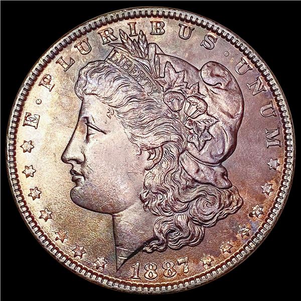 1887 Morgan Silver Dollar SUPERB GEM BU