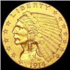 Image 1 : 1914-D $2.50 Gold Quarter Eagle CLOSELY UNCIRCULATED