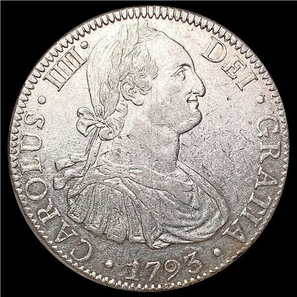 1793 Mexico 8 Reales CLOSELY UNCIRCULATED