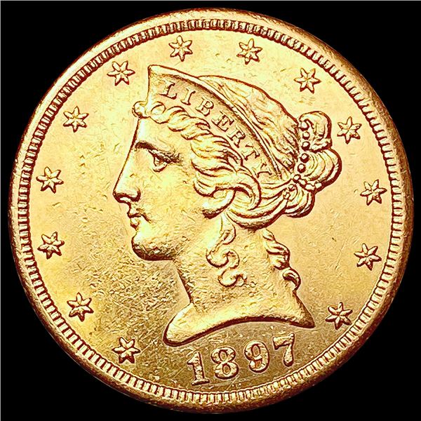 1897-S $5 Gold Half Eagle UNCIRCULATED