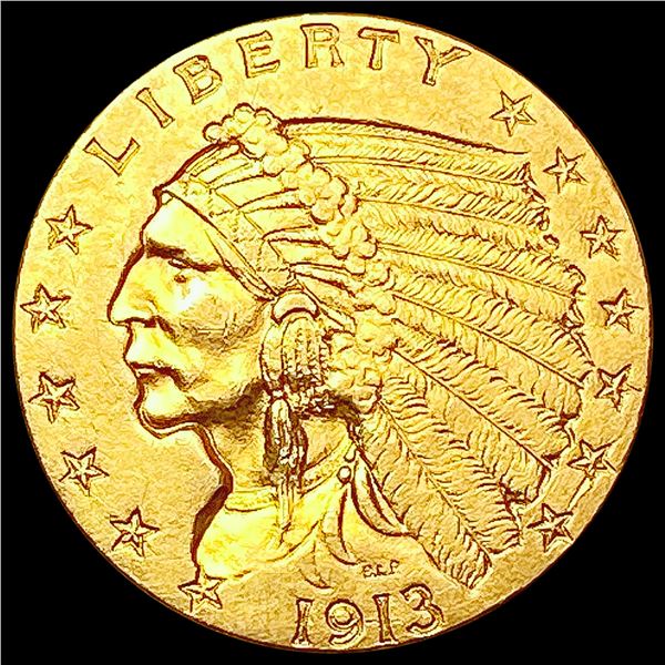 1913 $2.50 Gold Quarter Eagle UNCIRCULATED