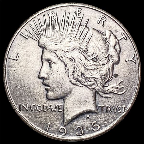 1935 Silver Peace Dollar CLOSELY UNCIRCULATED