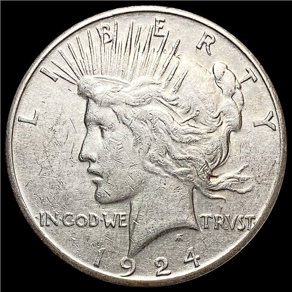 1924-S Silver Peace Dollar LIGHTLY CIRCULATED