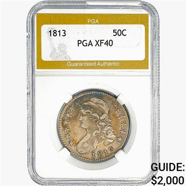 1813 Capped Bust Half Dollar PGA XF40