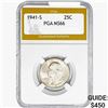 1941-S Washington Silver Quarter PGA MS66