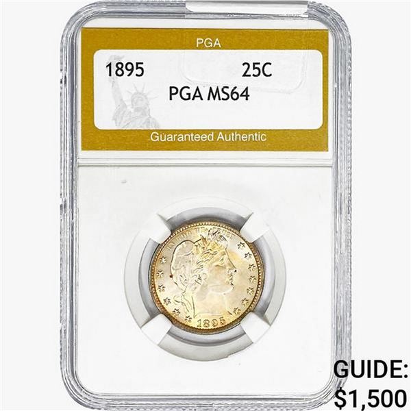 1895 Barber Quarter PGA MS64