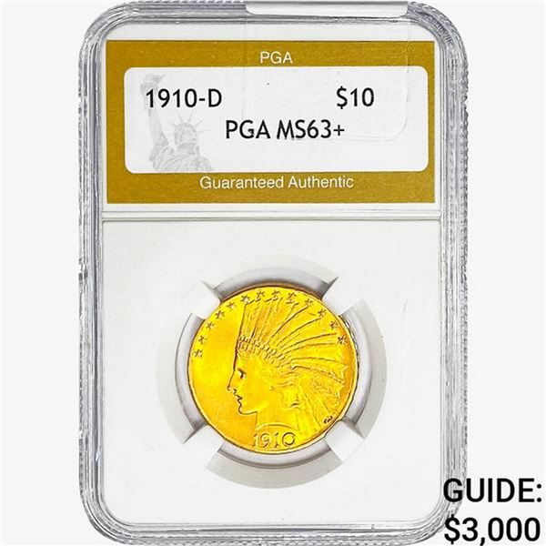 1910-D $10 Gold Eagle PGA MS63+