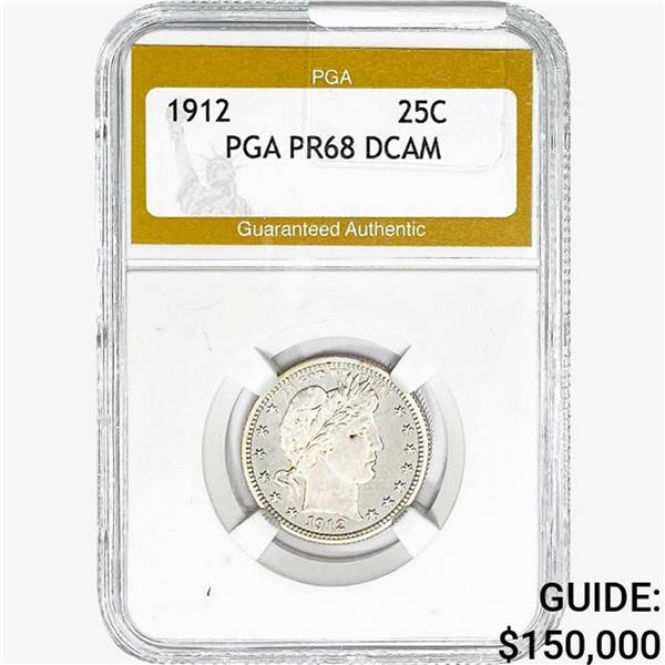 1912 Barber Quarter PGA PR68 DCAM