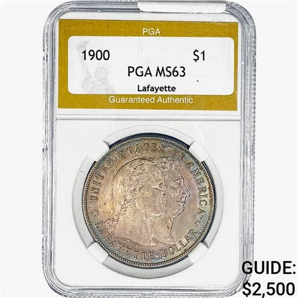 1900 Lafayette Silver Dollar PGA MS63