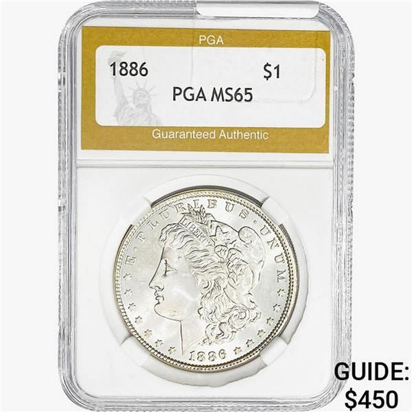 1886 Morgan Silver Dollar PGA MS65