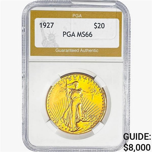 1927 $20 Gold Double Eagle PGA MS66