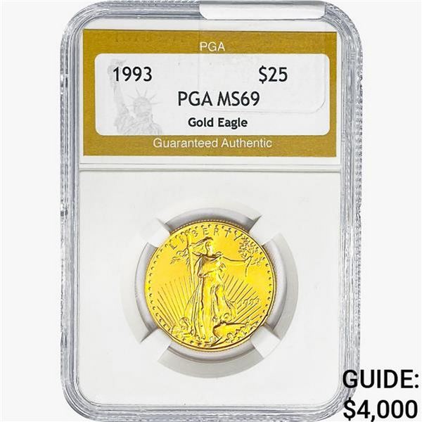1993 0.50 oz Gold $25 AGE PGA MS69