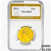 Image 1 : 1913 $10 Gold Eagle PGA MS64