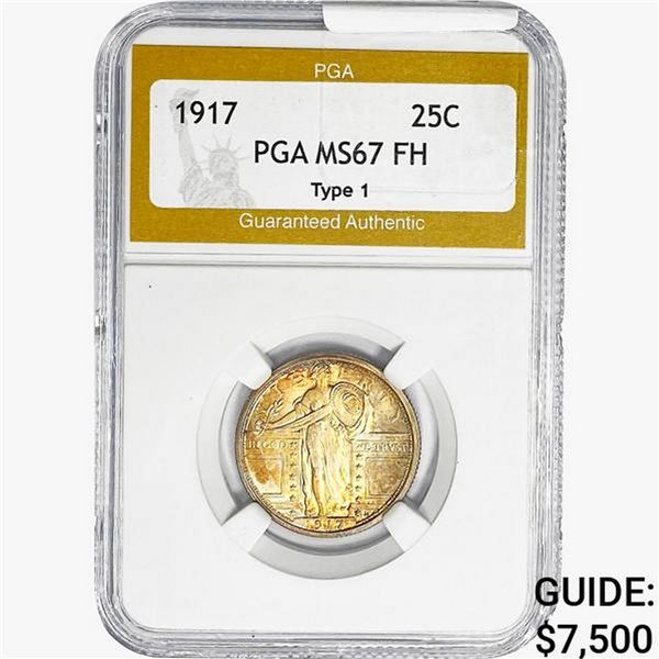 1917 Standing Liberty Quarter PGA MS67 FH TY 1