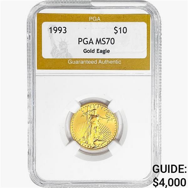 1993 0.25 oz Gold $10 AGE PGA MS70