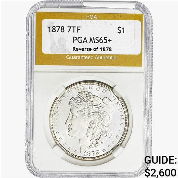 1878 Morgan Silver Dollar PGA MS65+ REV 78