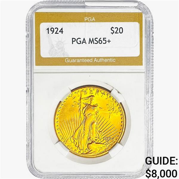 1924 $20 Gold Double Eagle PGA MS65+