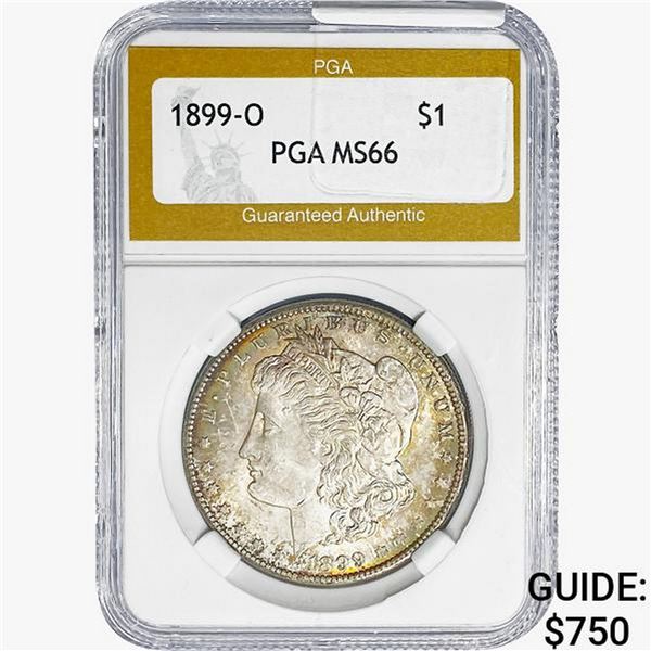 1899-O Morgan Silver Dollar PGA MS66