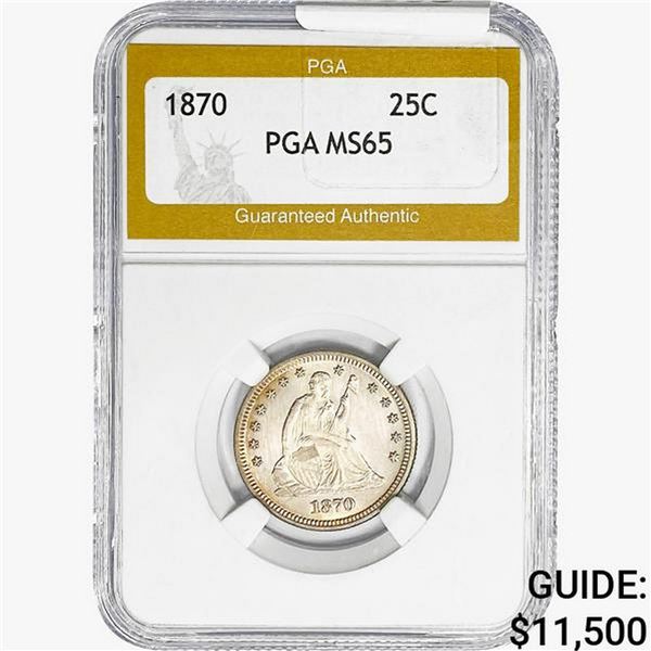 1870 Standing Liberty Quarter PGA MS65