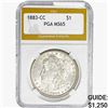 Image 1 : 1883-CC Morgan Silver Dollar PGA MS65