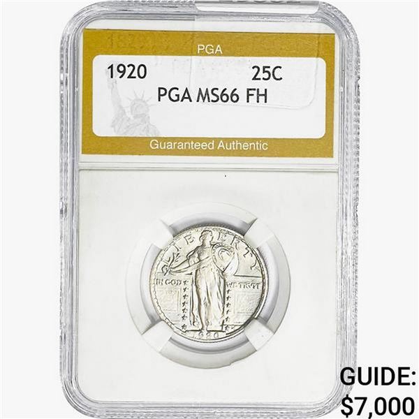 1920 Standing Liberty Quarter PGA MS66 FH