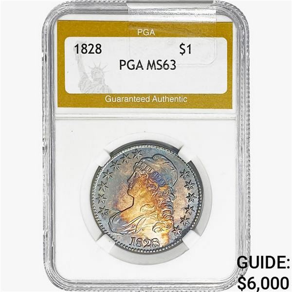 1828 Capped Bust Half Dollar PGA MS63