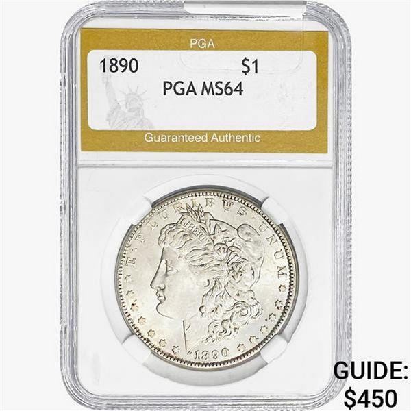 1890 Morgan Silver Dollar PGA MS64