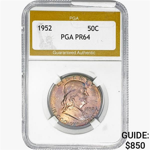 1952 Franklin Half Dollar PGA PR64