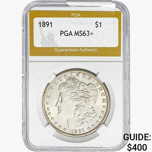 1891 Morgan Silver Dollar PGA MS63+