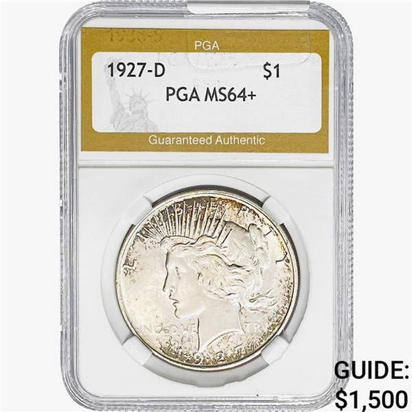 1927-D Silver Peace Dollar PGA MS64+