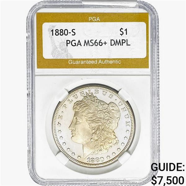1800-S Morgan Silver Dollar PGA MS66+ DMPL