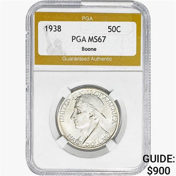 1938 Boone Half Dollar PGA MS67