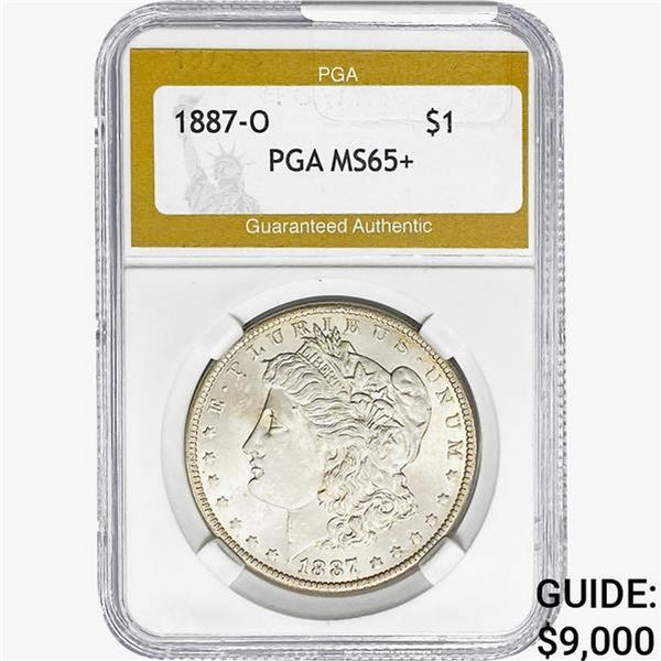 1887-O Morgan Silver Dollar PGA MS65+
