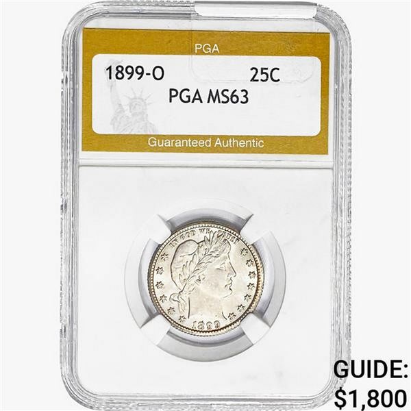 1899-O Barber Quarter PGA MS63