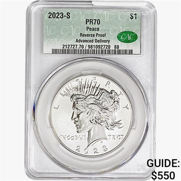 2023-S Silver Peace Dollar CAC PR70