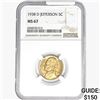 Image 1 : 1938-D Jefferson Nickel NGC MS67