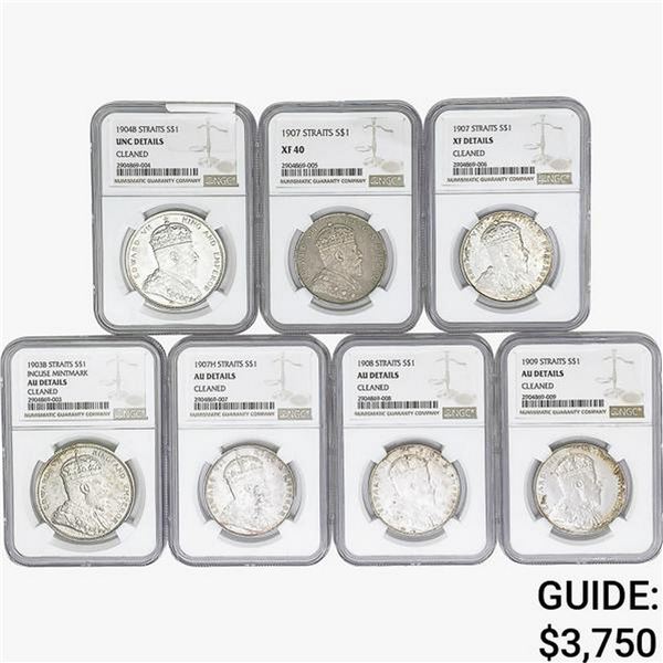 [7]1904-1909 $1 Straits Settlements NGC