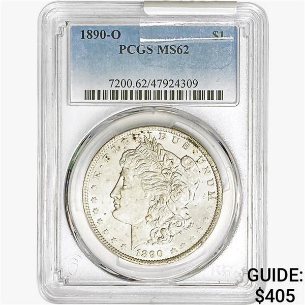 1890-O Morgan Silver Dollar PCGS MS62
