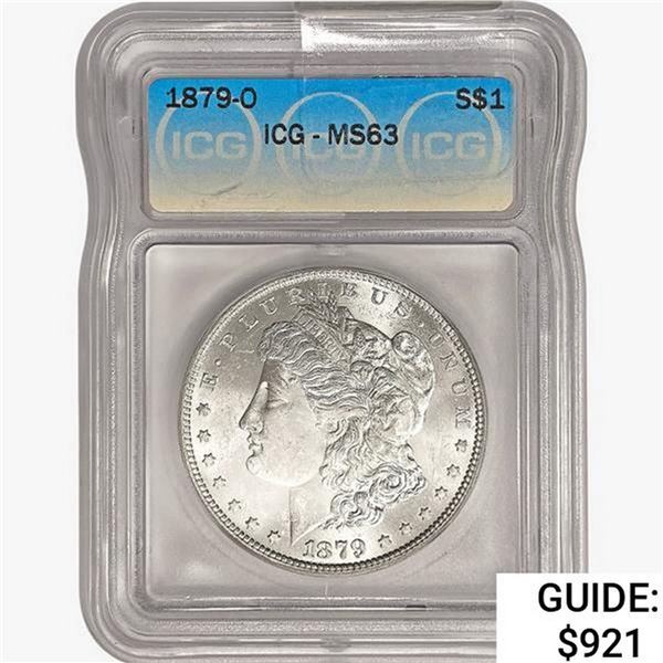 1879-O Morgan Silver Dollar ICG MS63