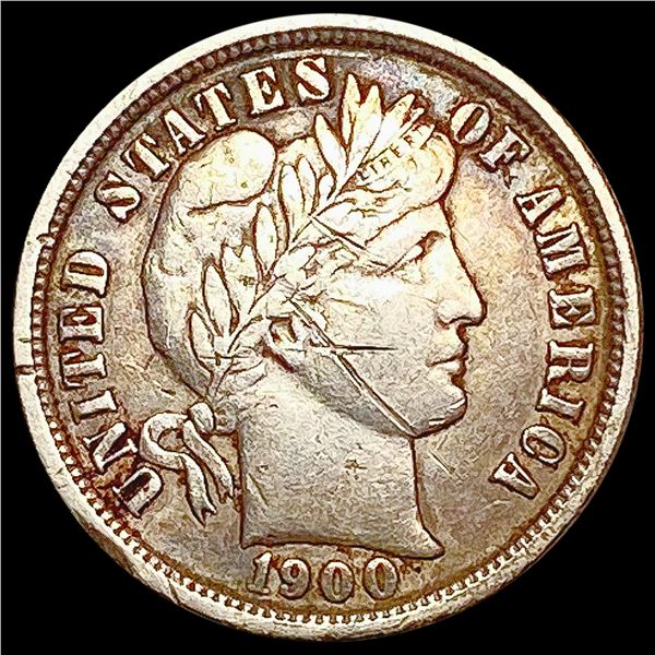 1900-O Barber Dime NEARLY UNCIRCULATED