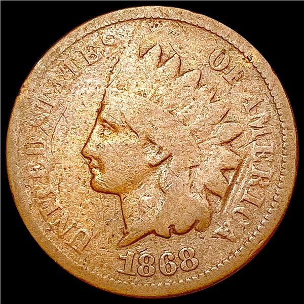 1868 Indian Head Cent NICELY CIRCULATED