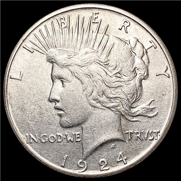 1924-S Silver Peace Dollar LIGHTLY CIRCULATED