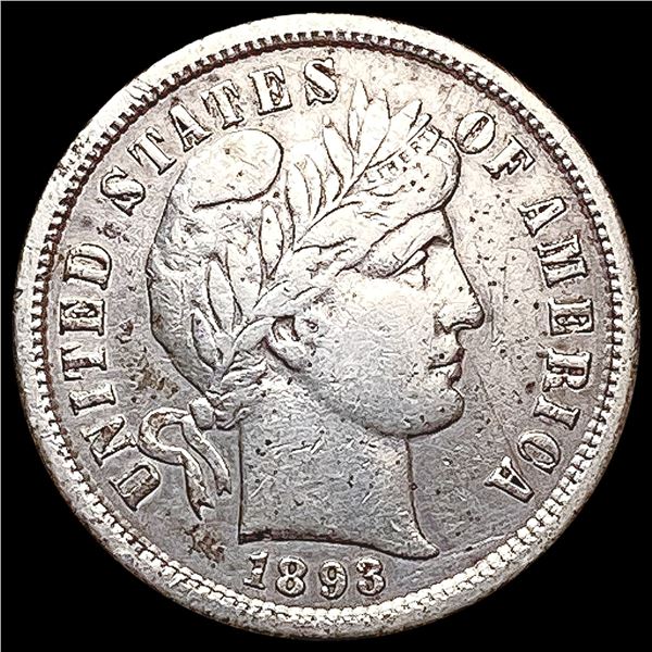 1893-S Mercury Dime NEARLY UNCIRCULATED