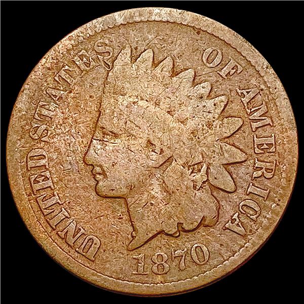 1870 Indian Head Cent NICELY CIRCULATED