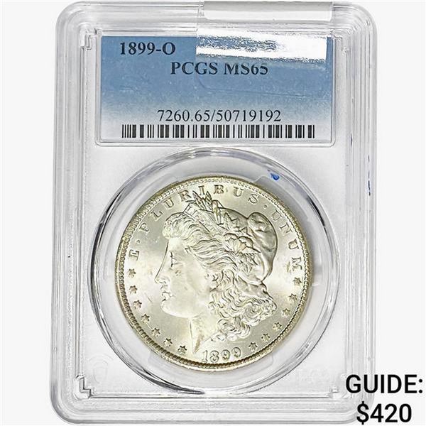 1899-O Morgan Silver Dollar PCGS MS65