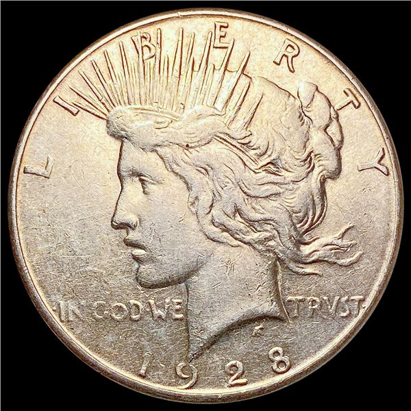 1928-S Silver Peace Dollar NEARLY UNCIRCULATED