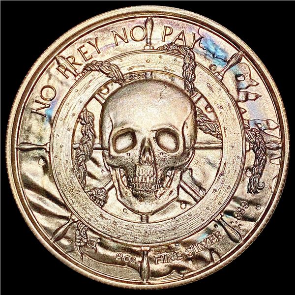 2oz Silver High Relief Rounds GEM BU